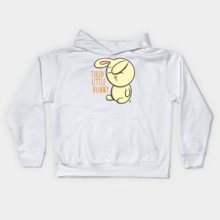 Tired Little Bunny Kids Hoodie